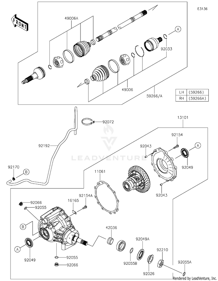 Drive Shaft-Front Schematic