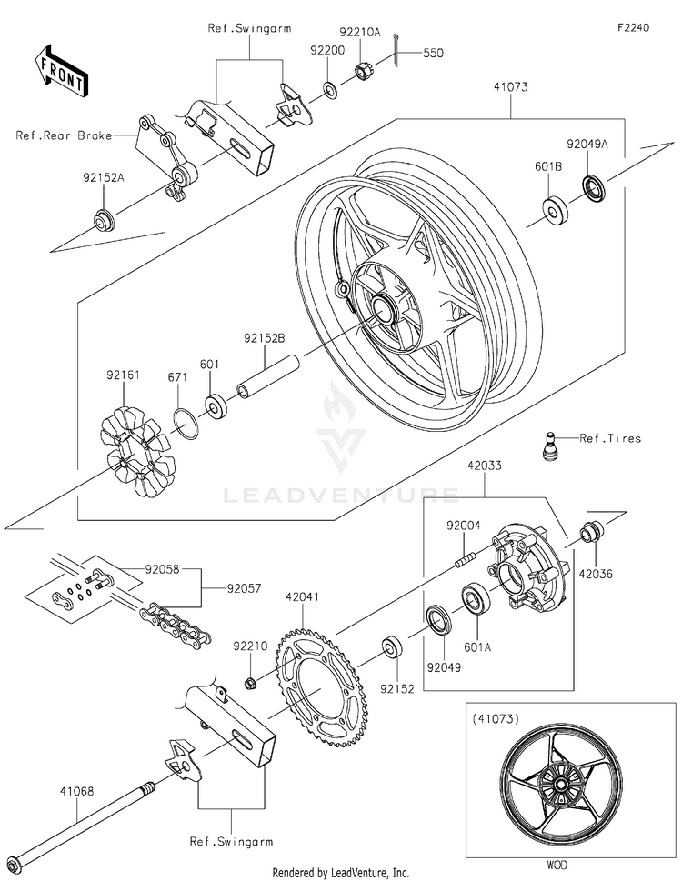 Rear Wheel/Chain Schematic