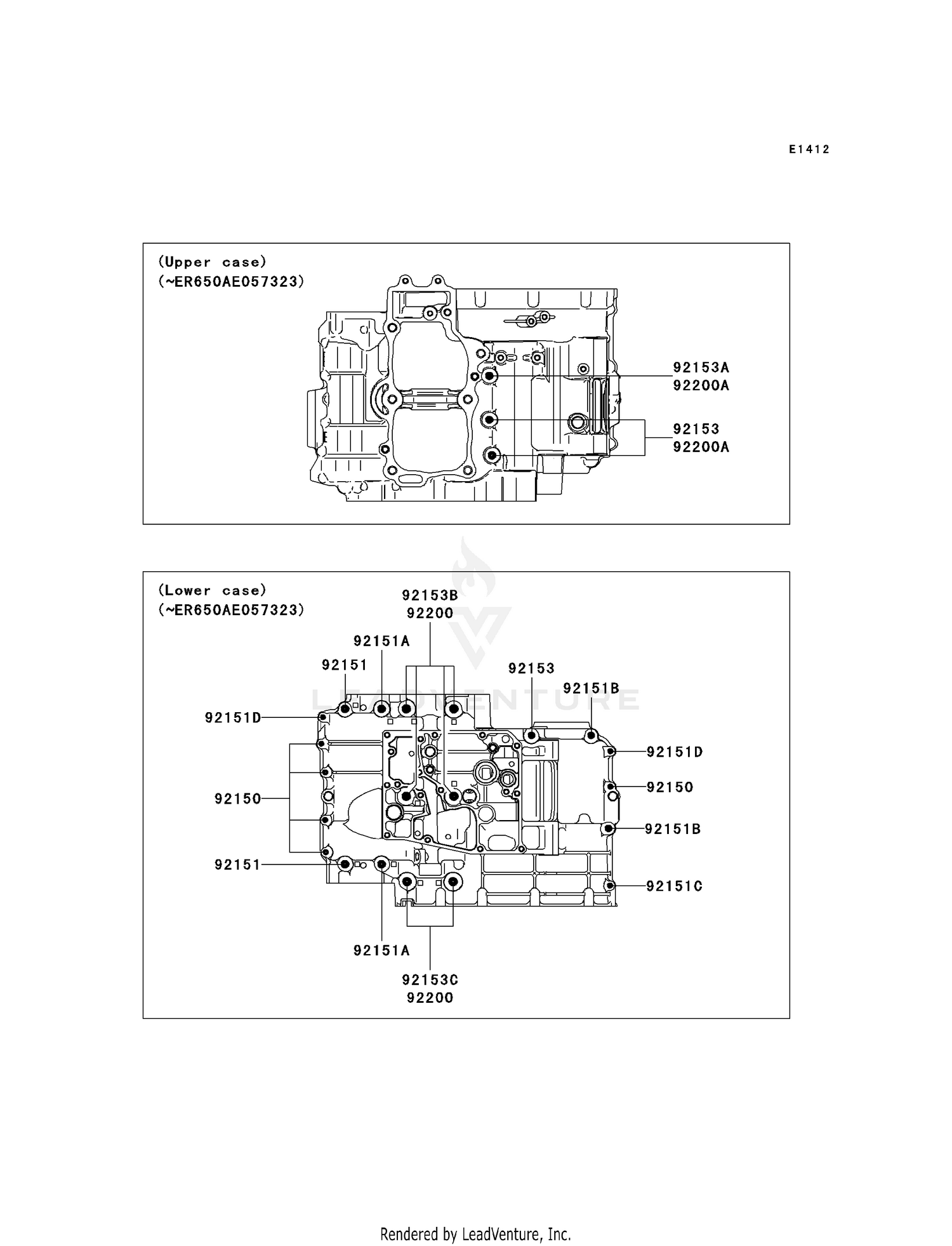 CRANKCASE BOLT PATTERN