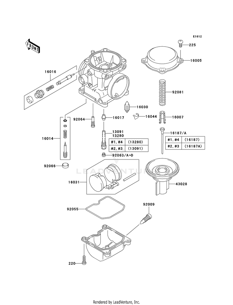 Carburetor Parts Schematic