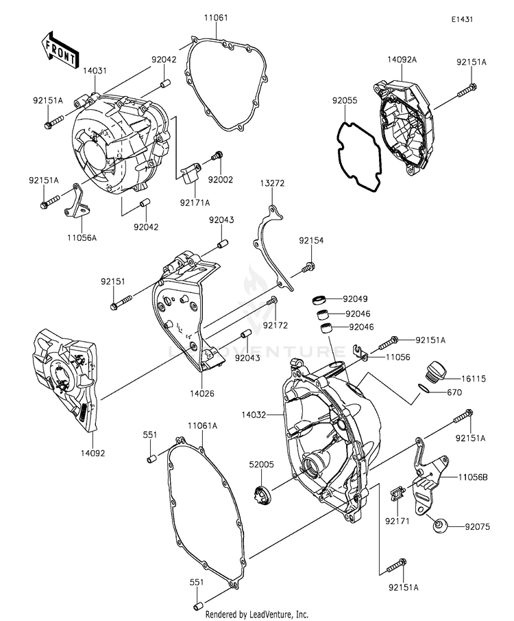 Engine Cover(S) Schematic