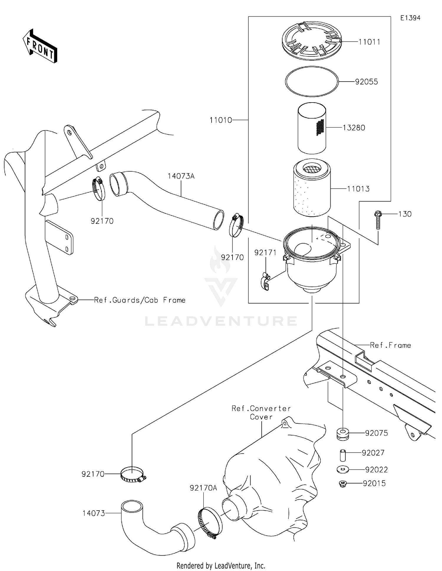 Air Cleaner-Belt Converter