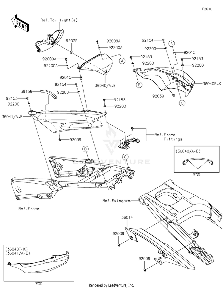 Side Covers/Chain Cover Schematic