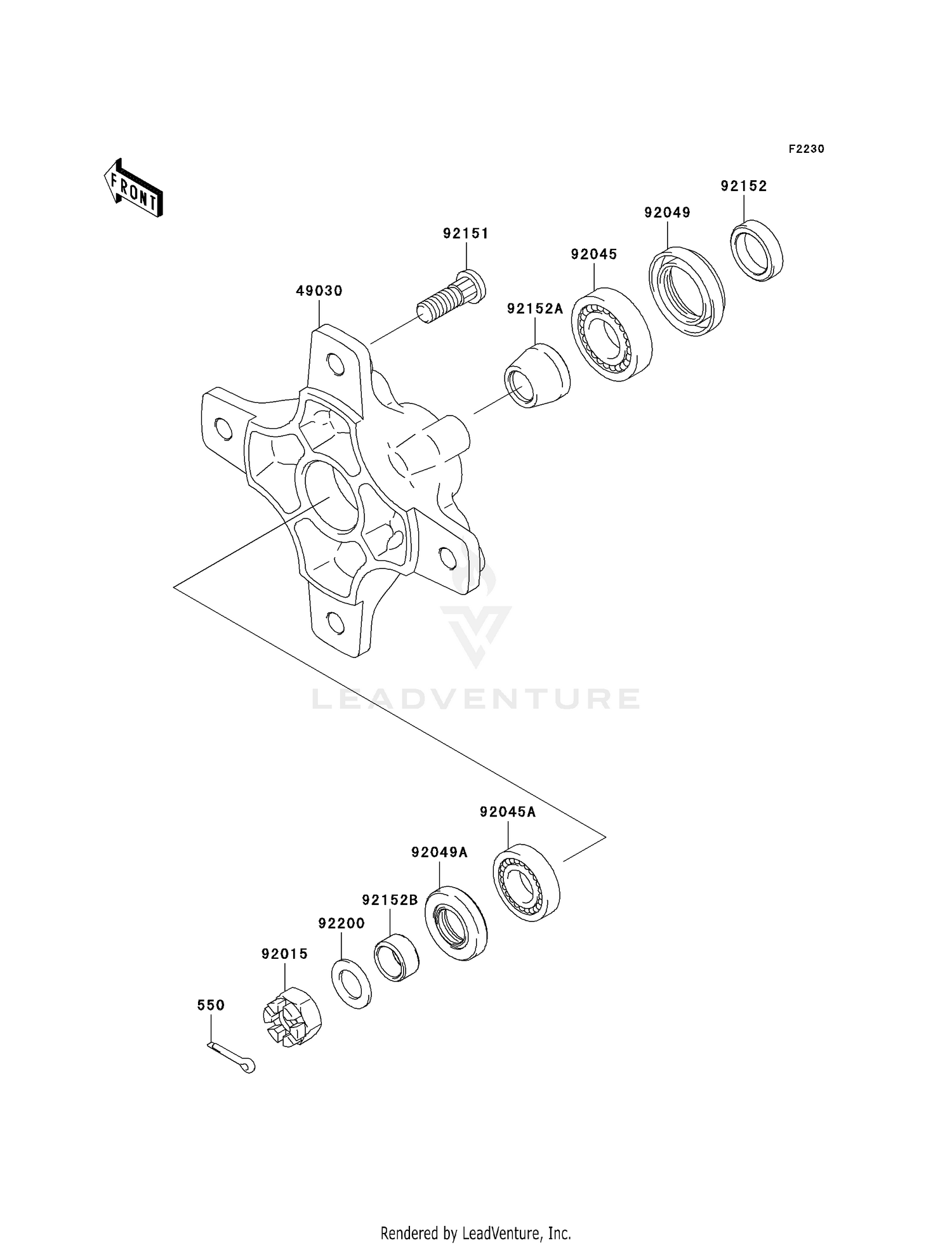 FRONT HUB