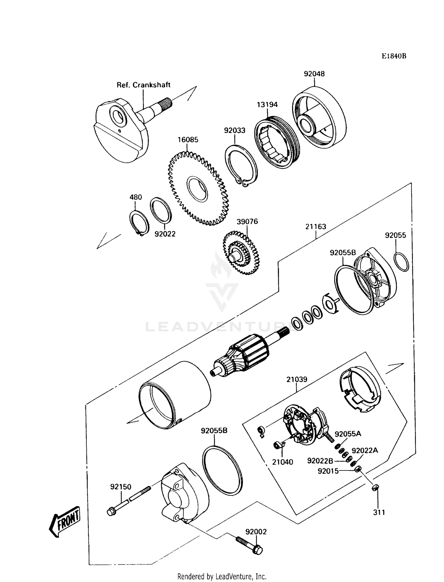 STARTER MOTOR (JS300-A3/A4/A5)