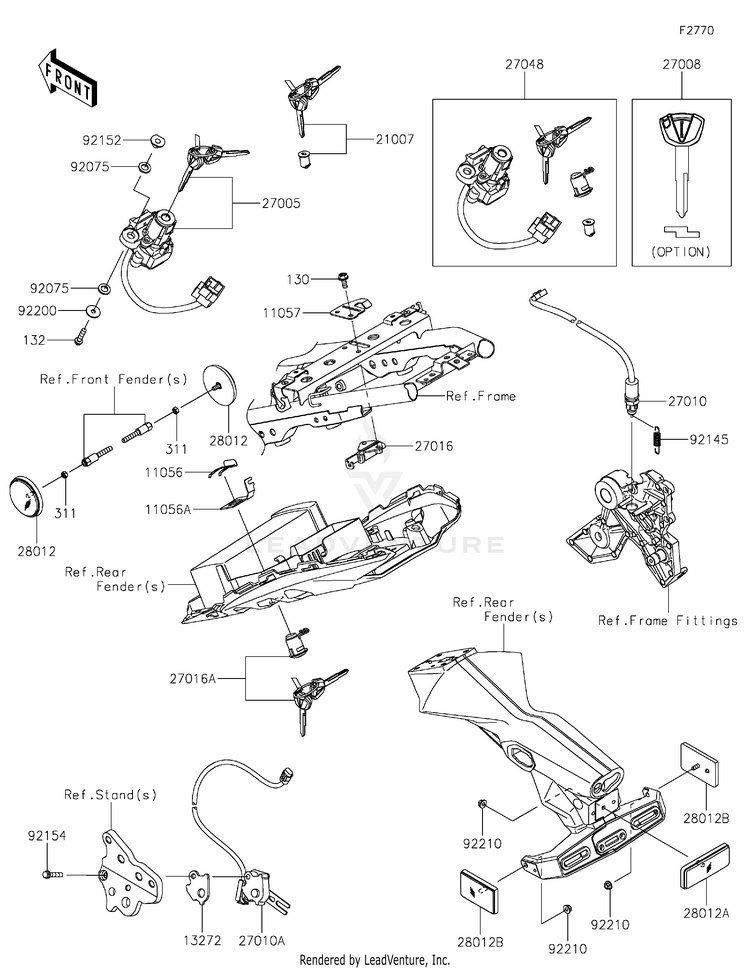 Ignition Switch/Locks/Reflectors Schematic