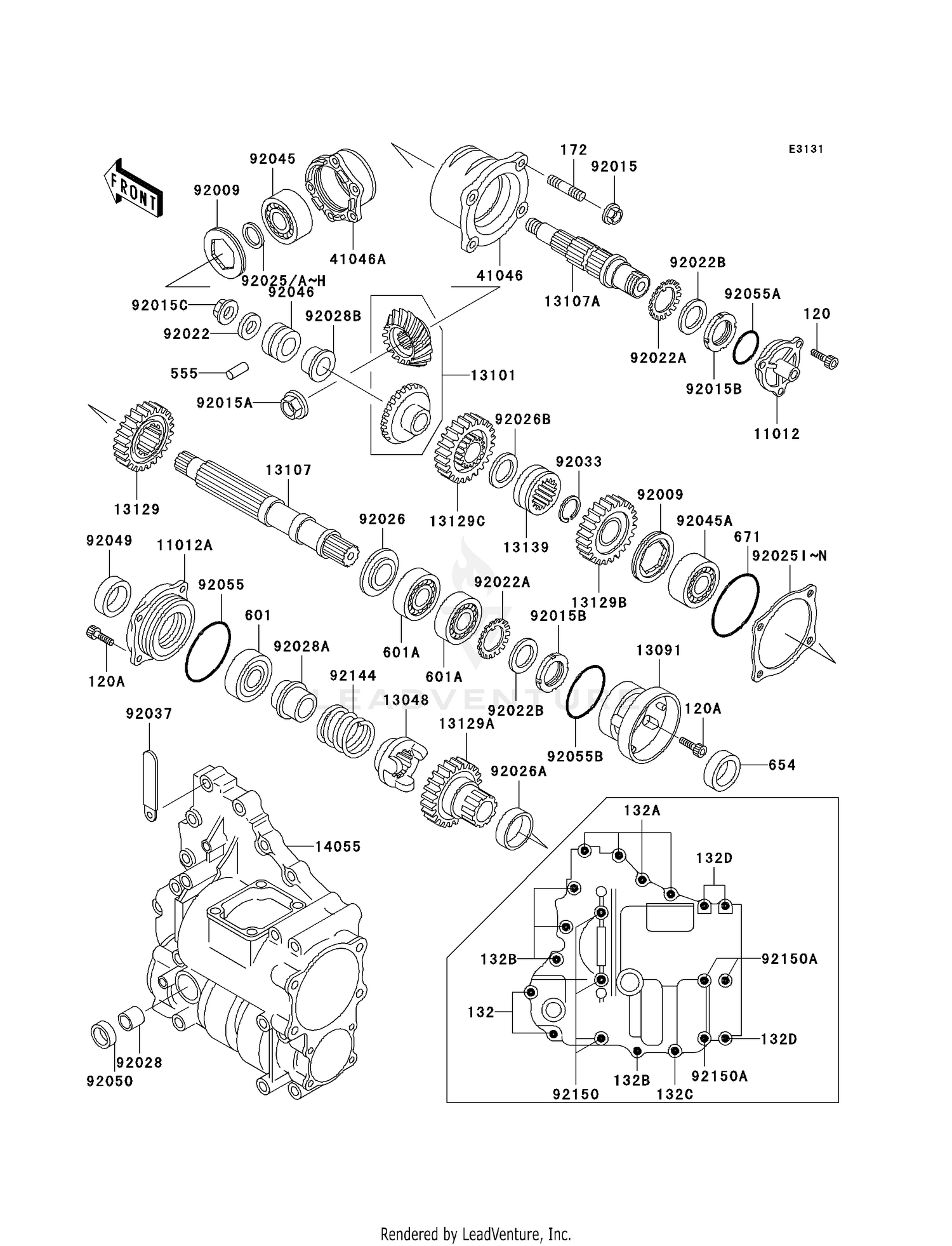 FRONT BEVEL GEAR