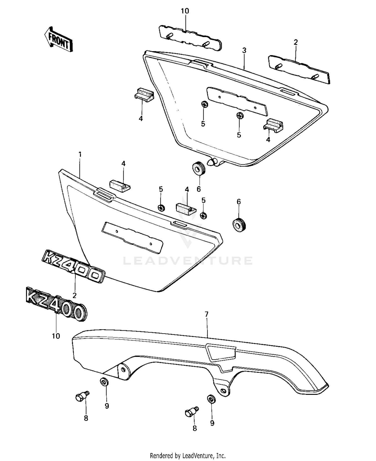 SIDE COVERS/CHAIN COVER
