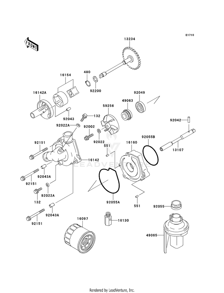 Oil Pump/Oil Filter Schematic