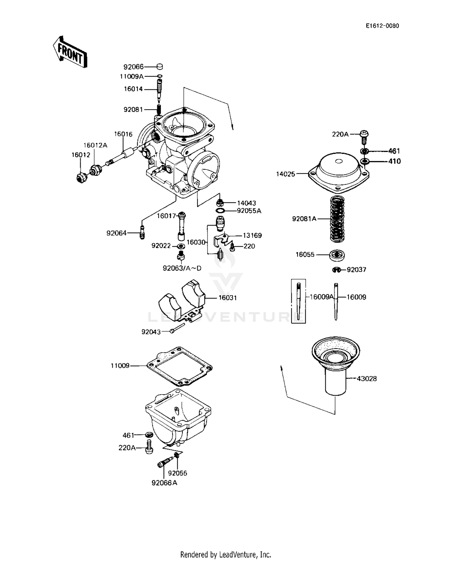 CARBURETOR PARTS (KZ1000-R2)