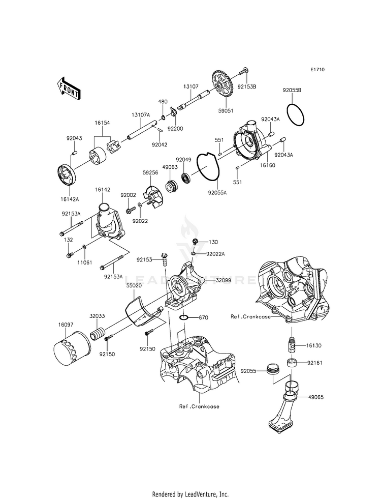 Oil Pump/Oil Filter Schematic