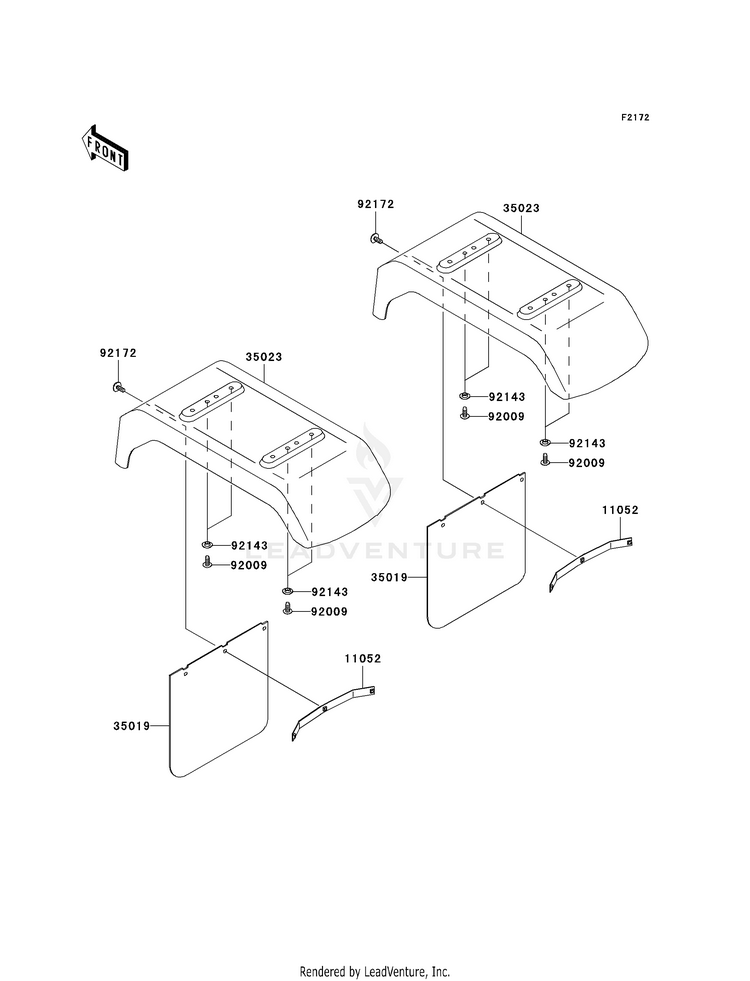 Rear Fender(S) Schematic