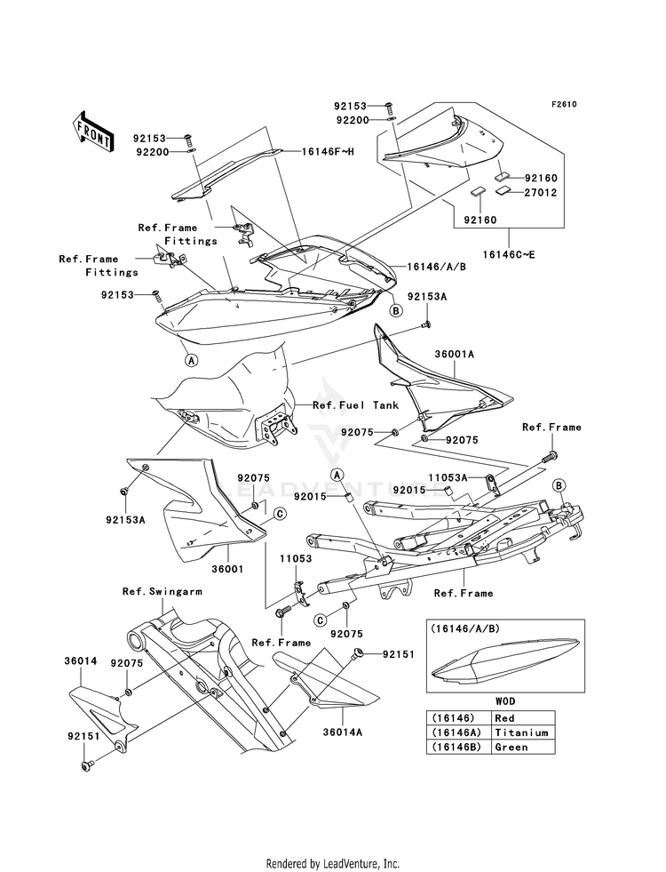 Side Covers/Chain Cover Schematic