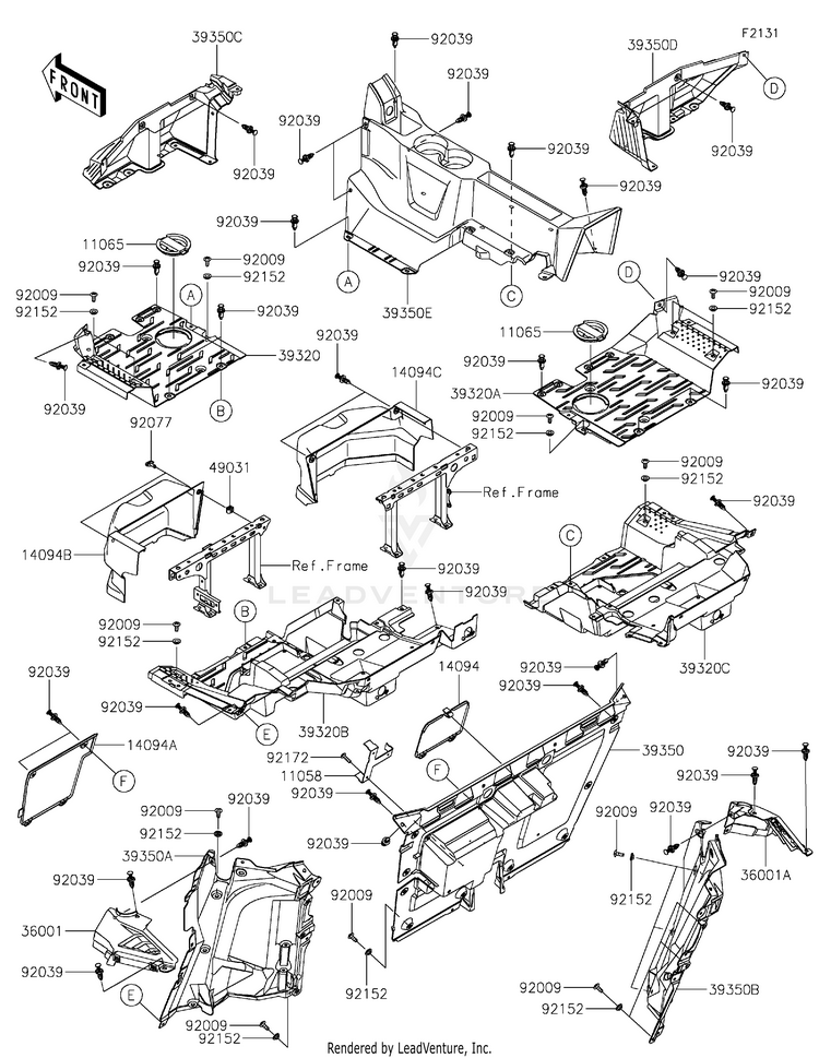 Frame Fittings(Rear) Schematic