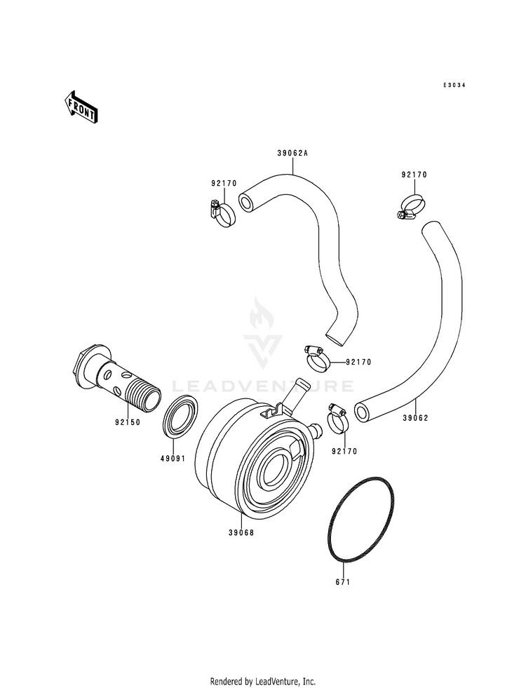 Oil Cooler Schematic