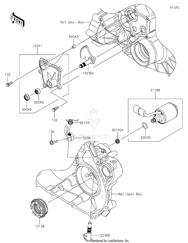 Gear Change Mechanism Schematic