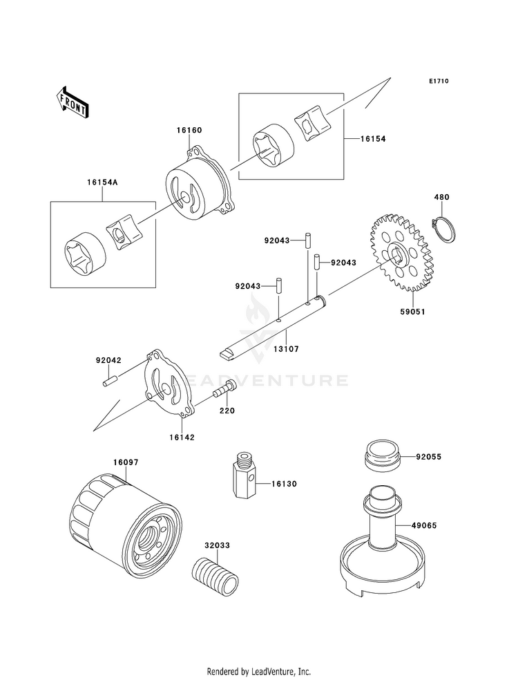 Oil Pump/Oil Filter Schematic