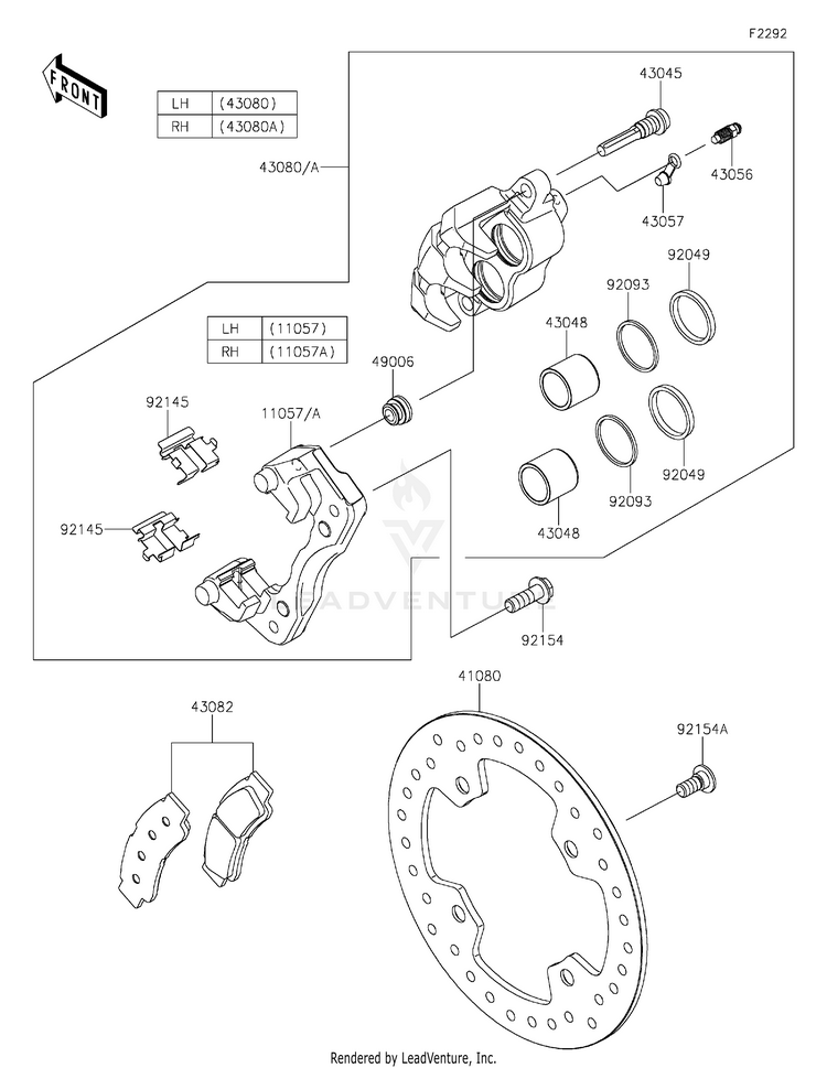 Front Brake Schematic