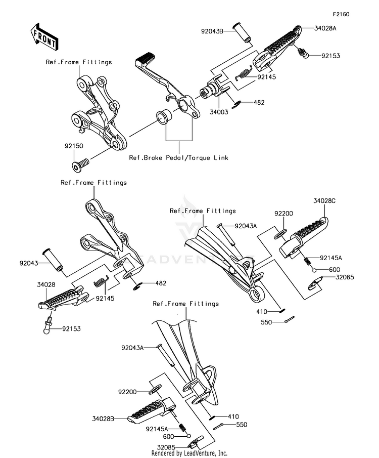 Footrests Schematic