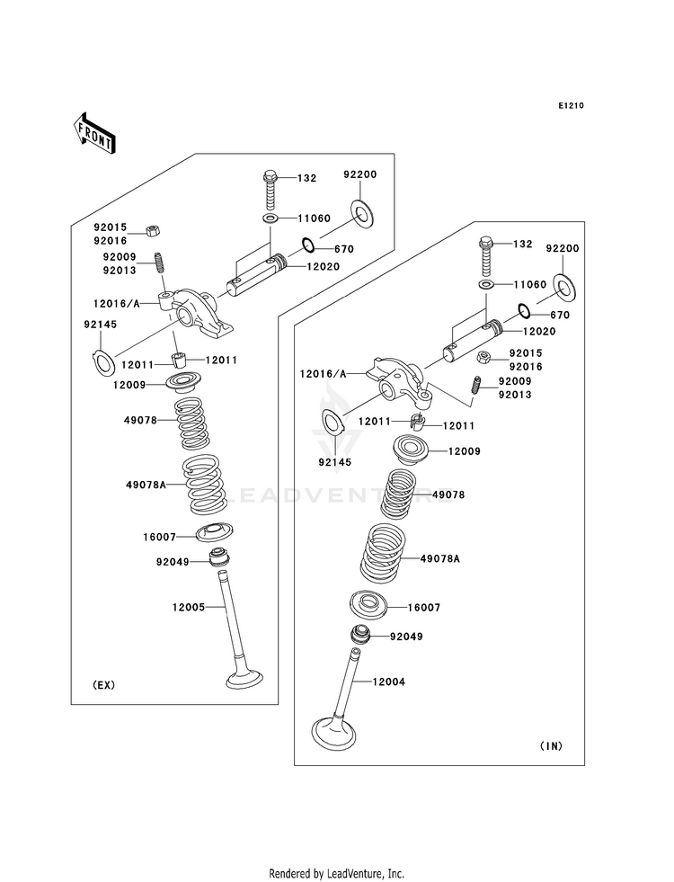 Valve(S) KVF360AAF Prairie 360 4X4 (2010) Schematic