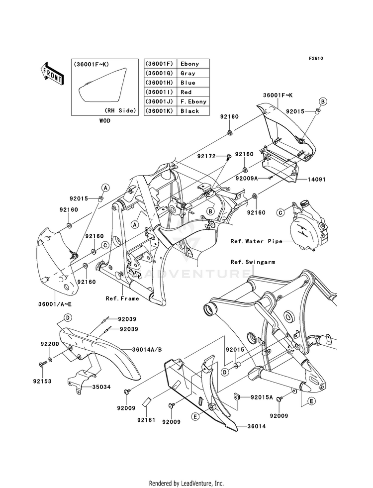 Side Covers/Chain Cover Schematic