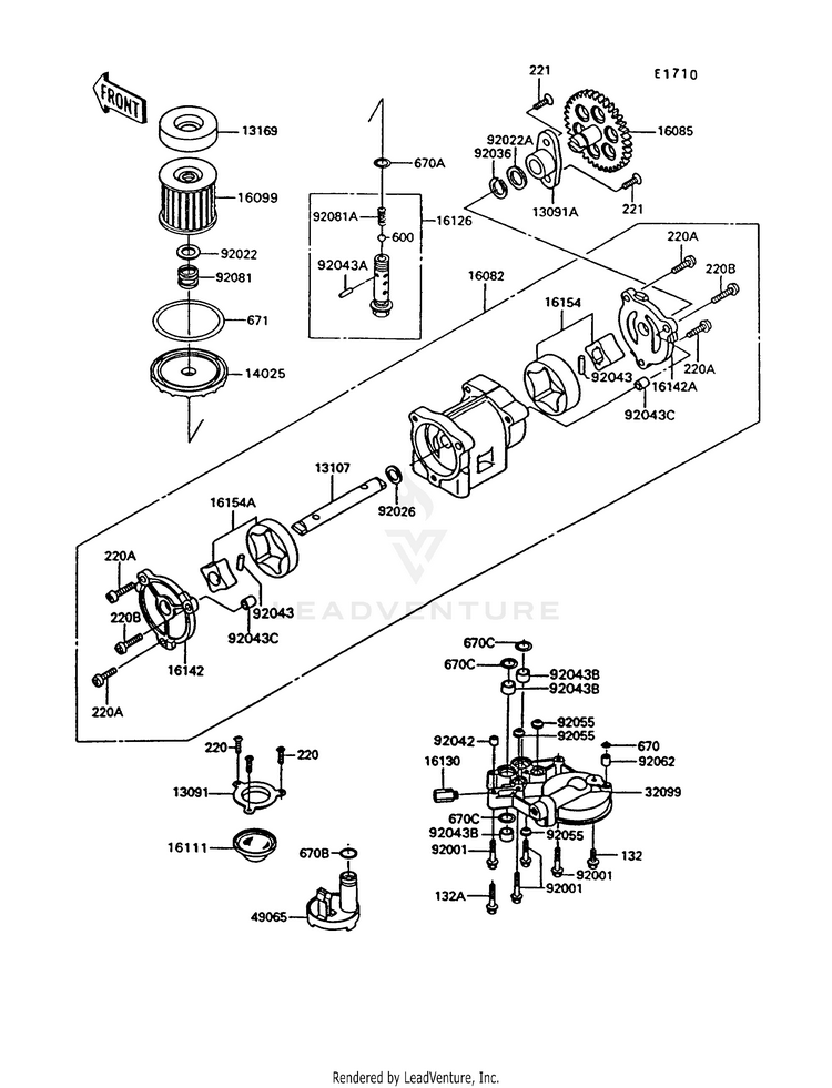Oil Pump/Oil Filter Schematic
