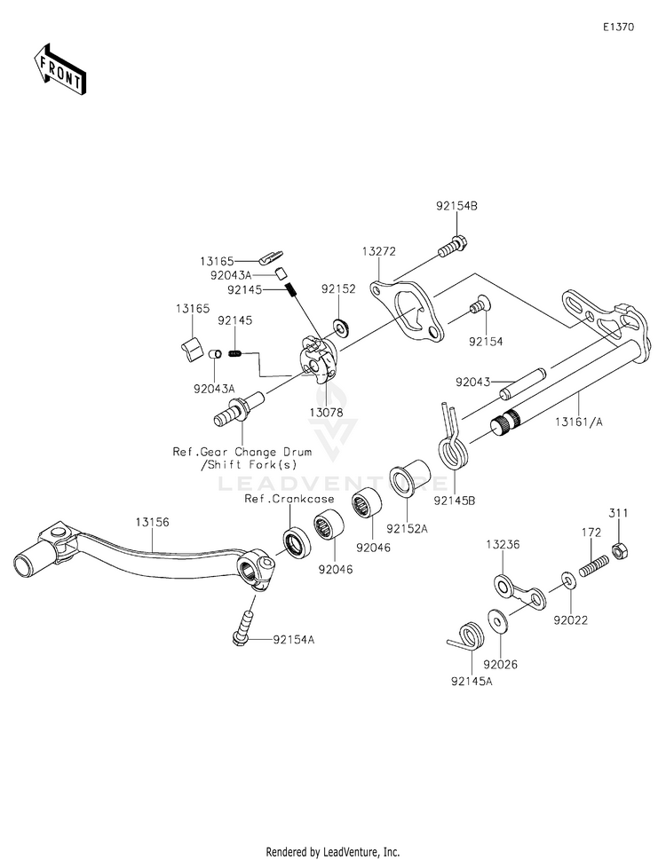 Gear Change Mechanism Schematic