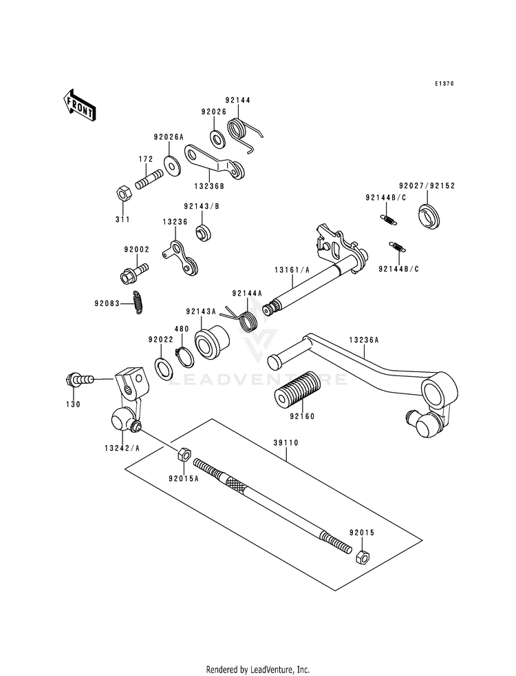 Gear Change Mechanism Schematic