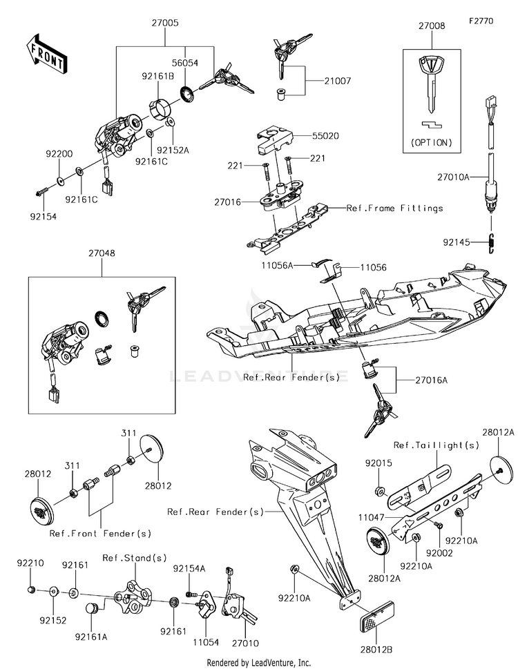 Ignition Switch/Locks/Reflectors Schematic