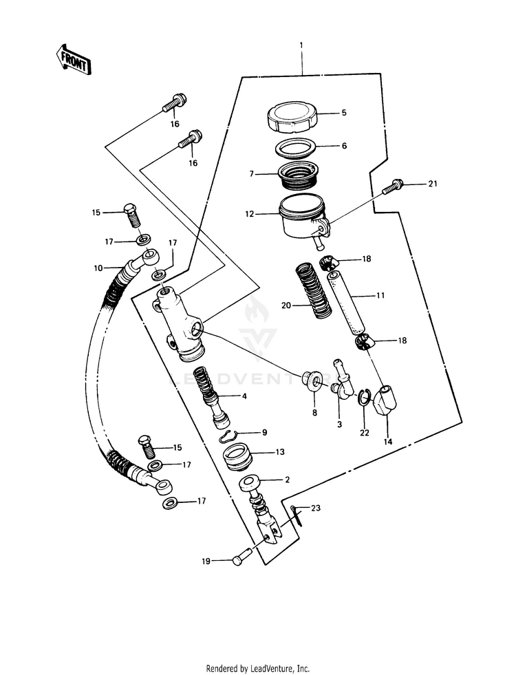 Rear Master Cylinder Schematic