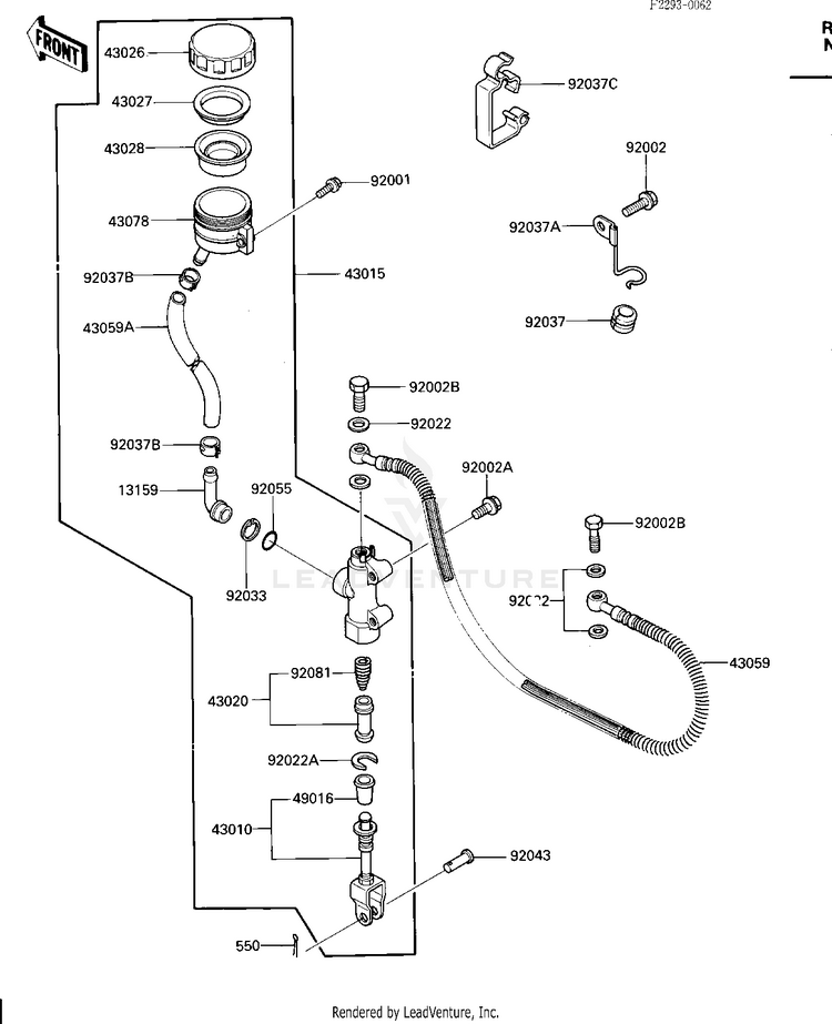 Rear Master Cylinder Schematic