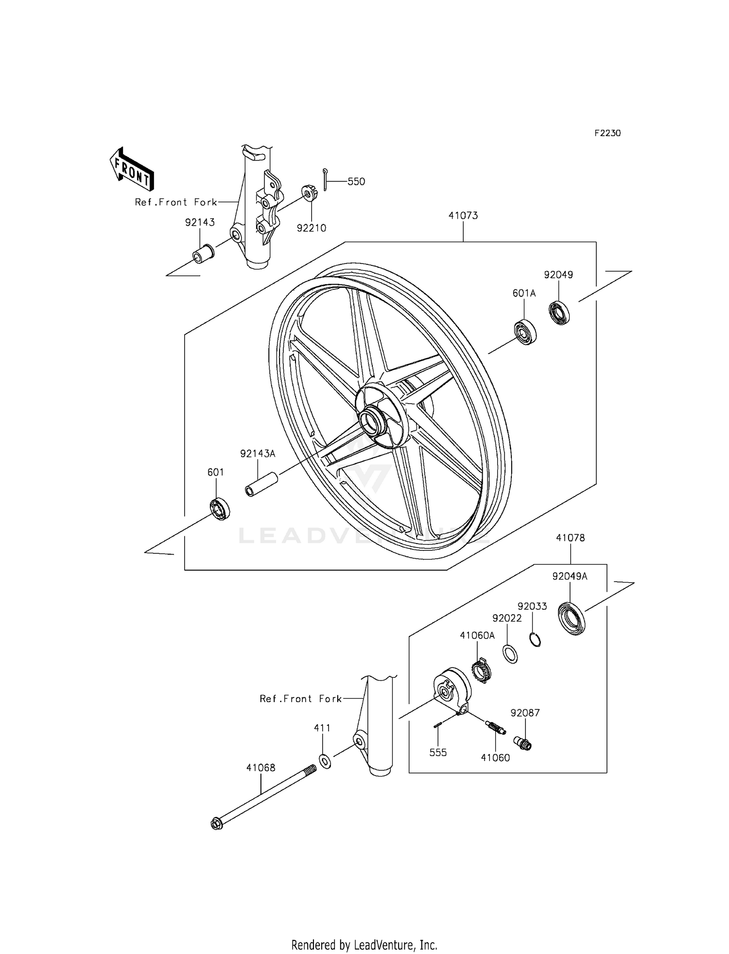 FRONT HUB