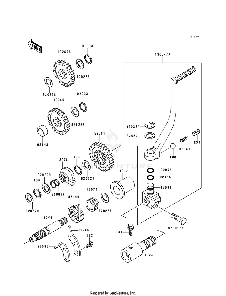 Kickstarter Mechanism Schematic
