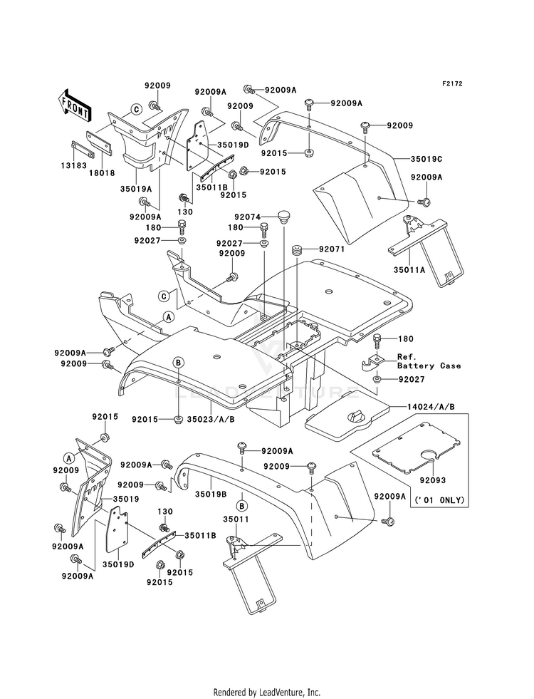 Rear Fender(S) Schematic
