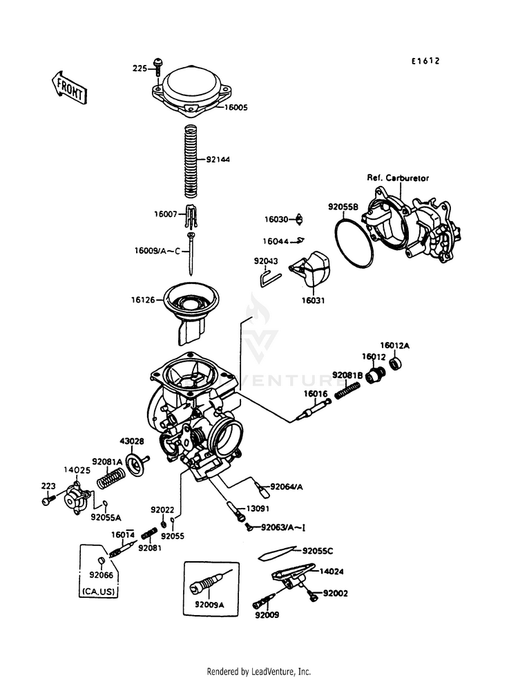 Carburetor Parts Schematic