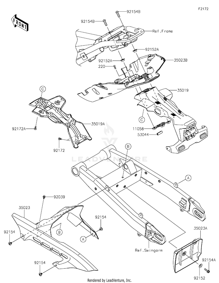 Rear Fender(S) Schematic