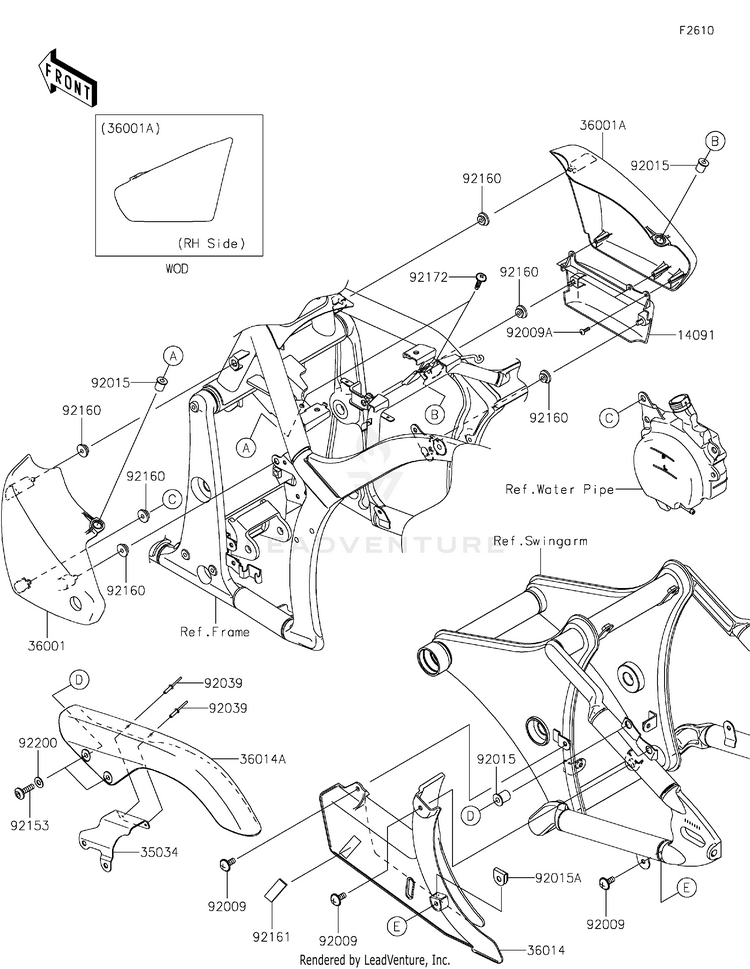 Side Covers/Chain Cover Schematic