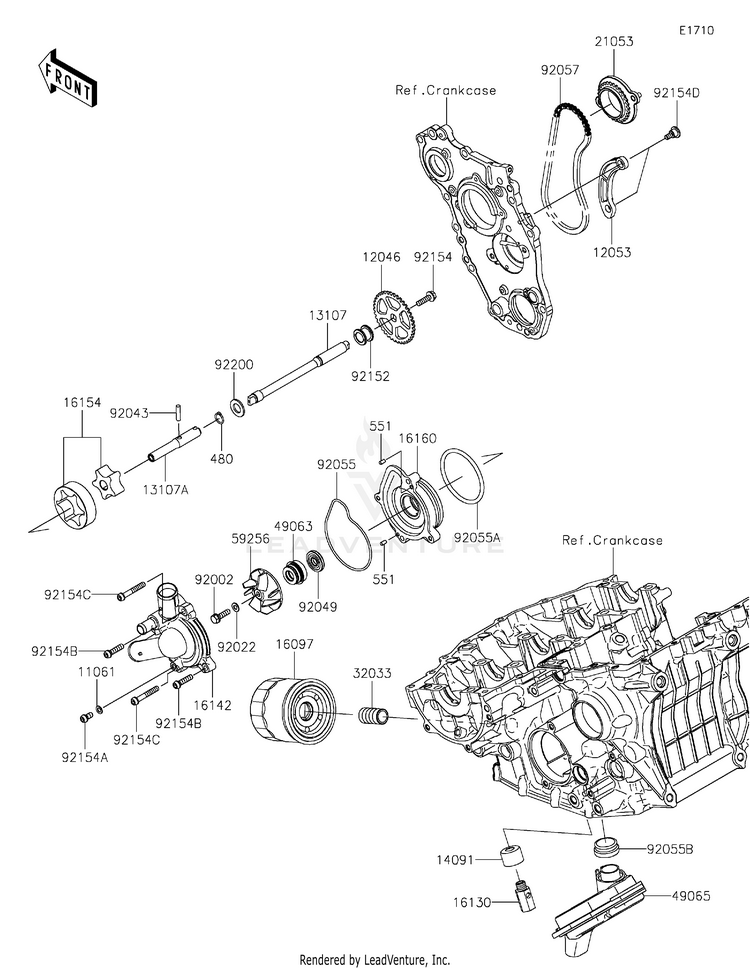 Oil Pump/Oil Filter Schematic