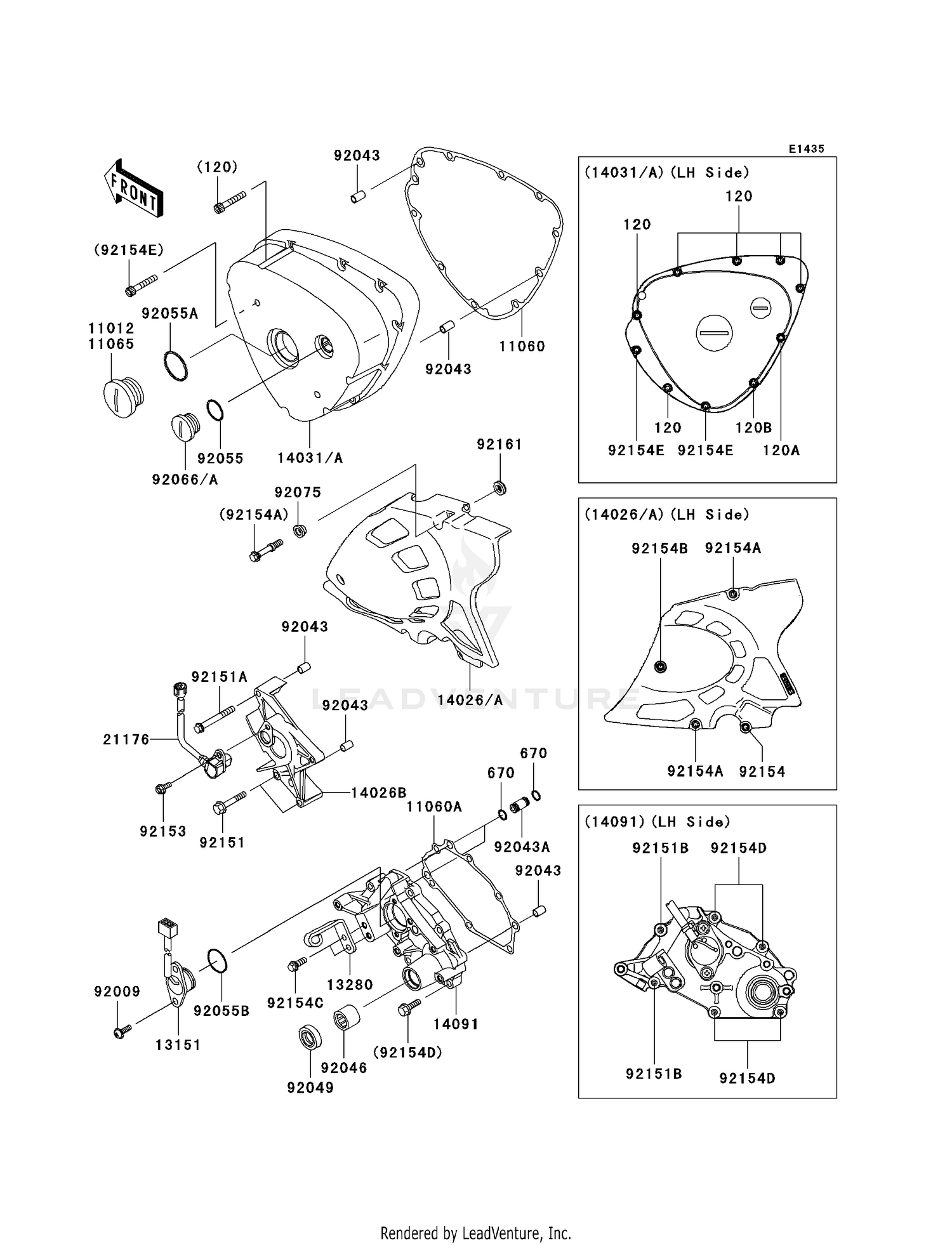 LEFT ENGINE COVER(S)