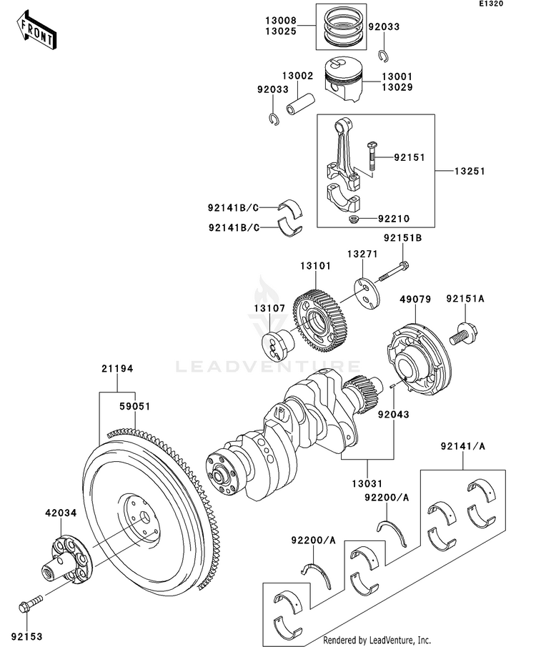 Crankshaft/Piston(S) Schematic
