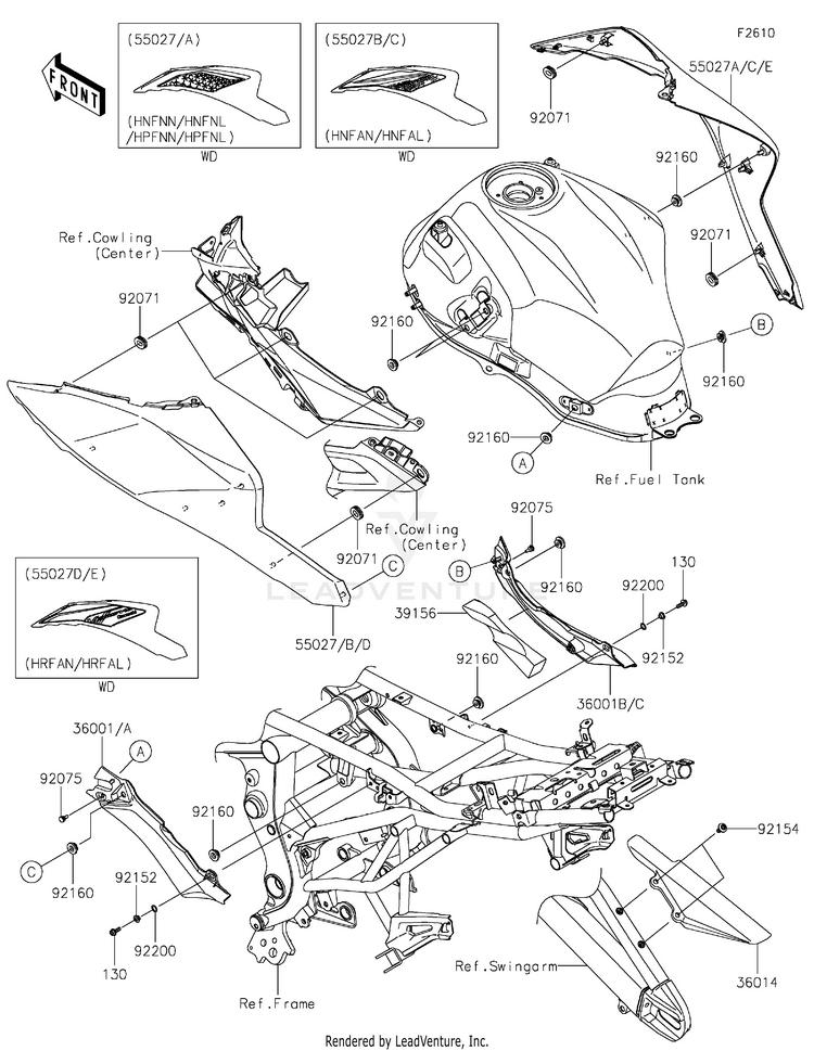 Side Covers/Chain Cover Schematic