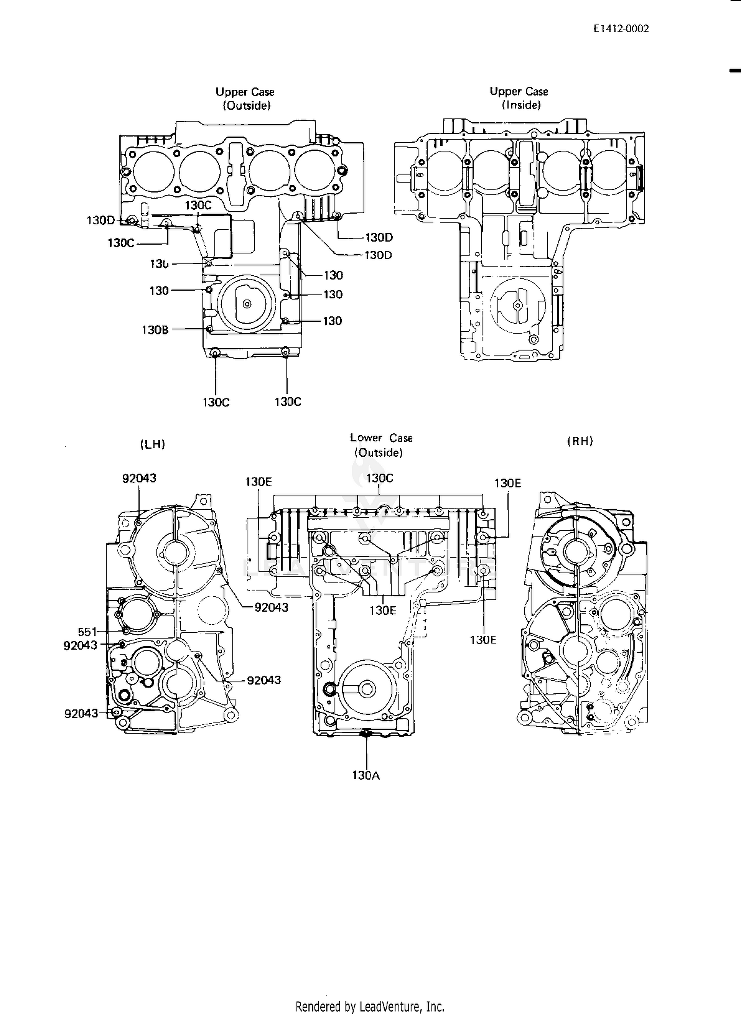 CRANKCASE BOLT & STUD PATTERN