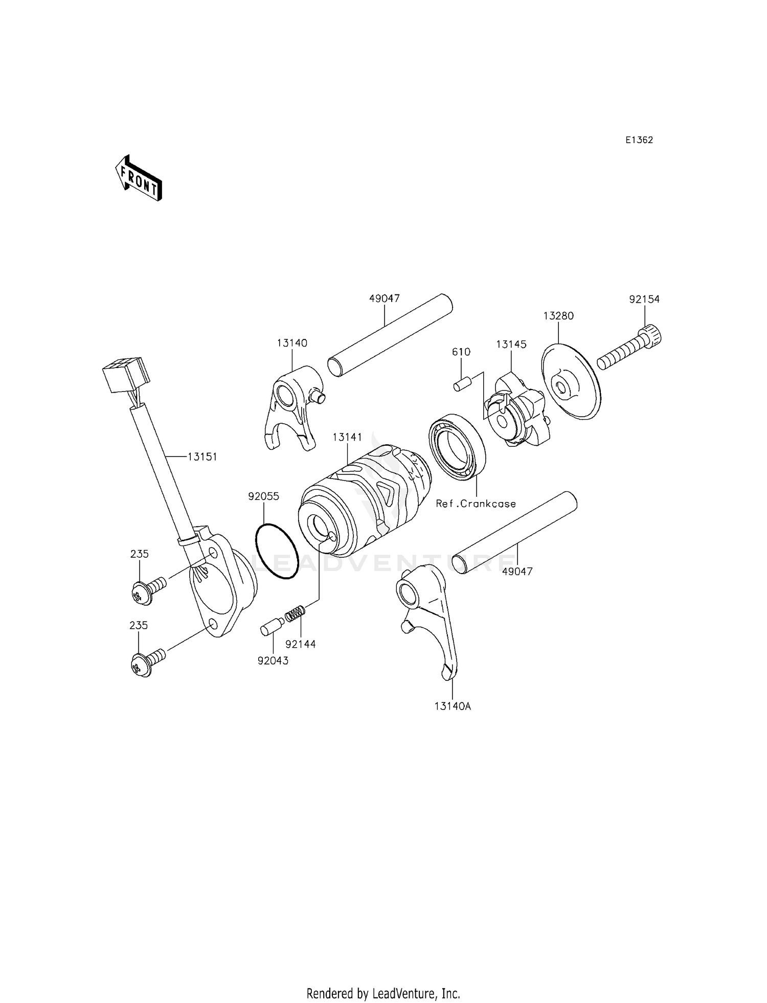 GEAR CHANGE DRUM/SHIFT FORK(S)