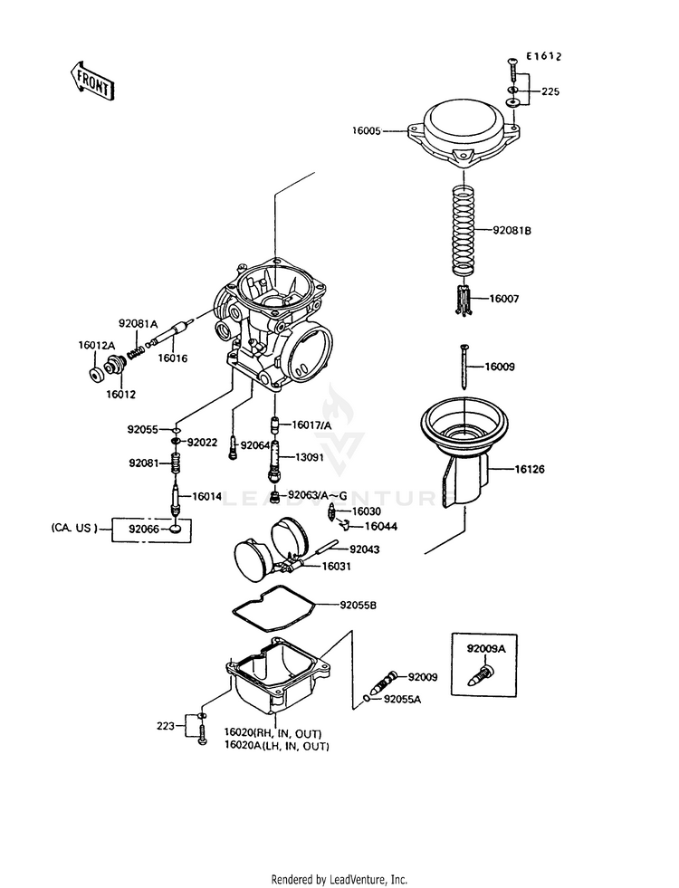 Carburetor Parts Schematic
