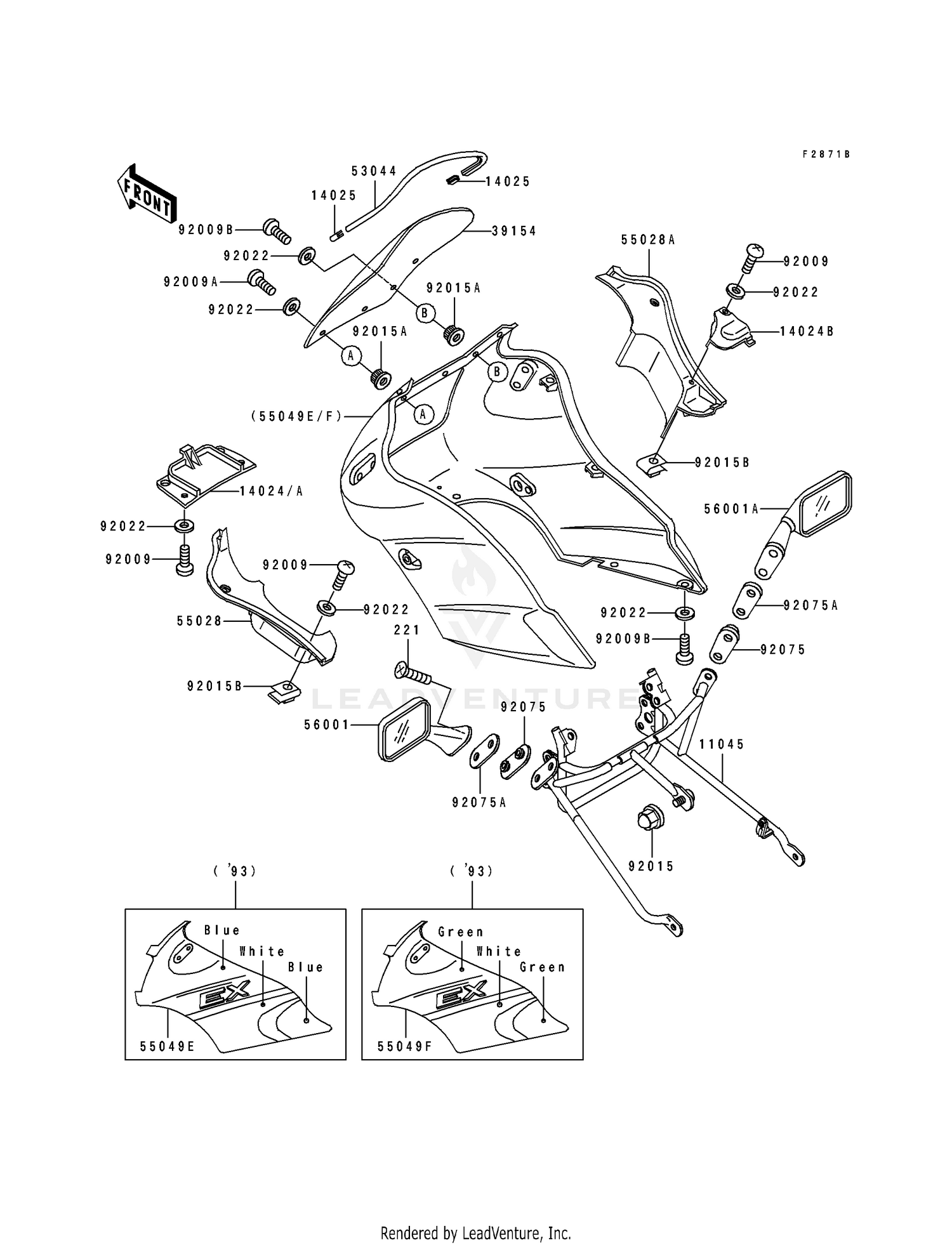COWLING (EX500-A7)