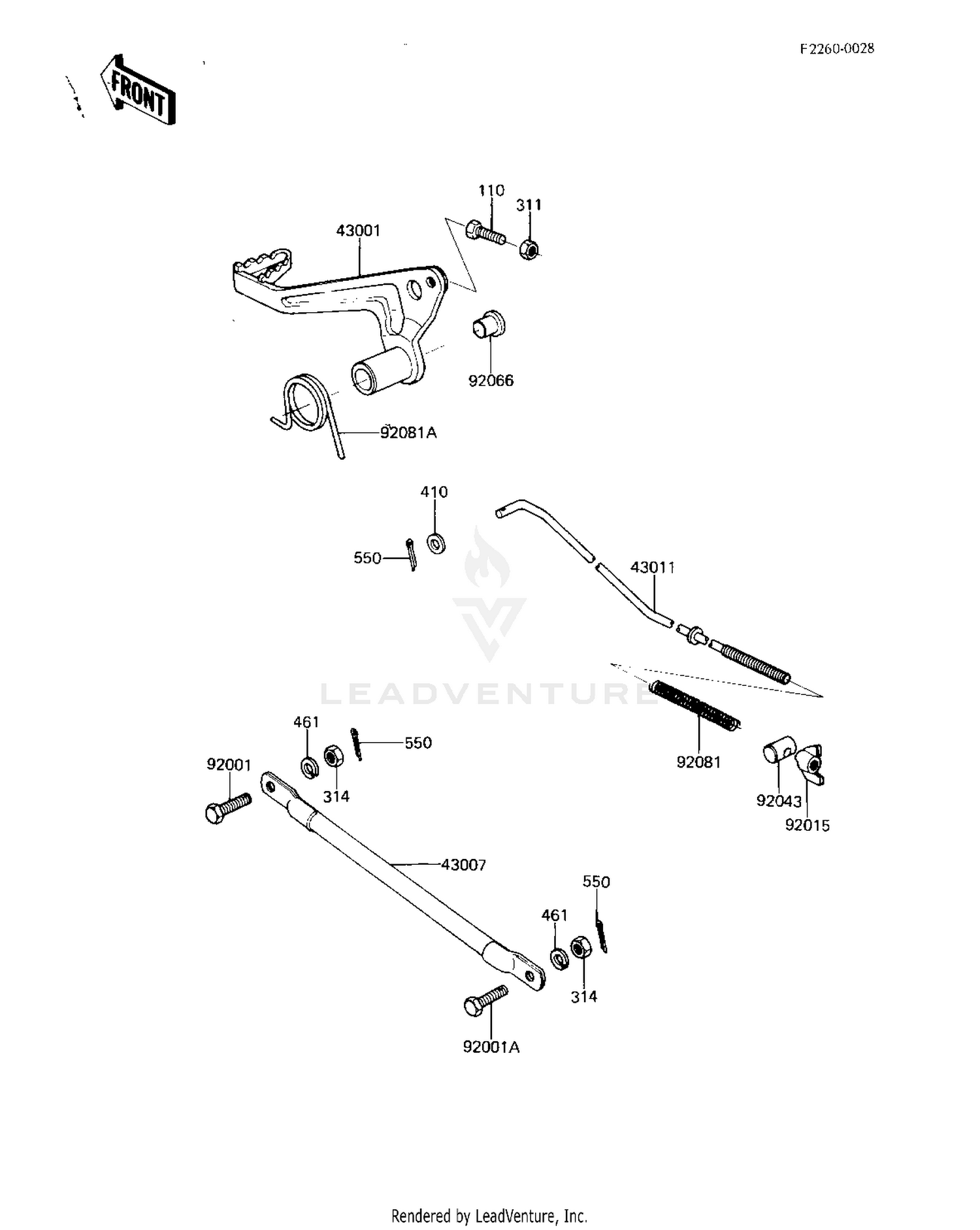 BRAKE PEDAL/TORQUE LINK