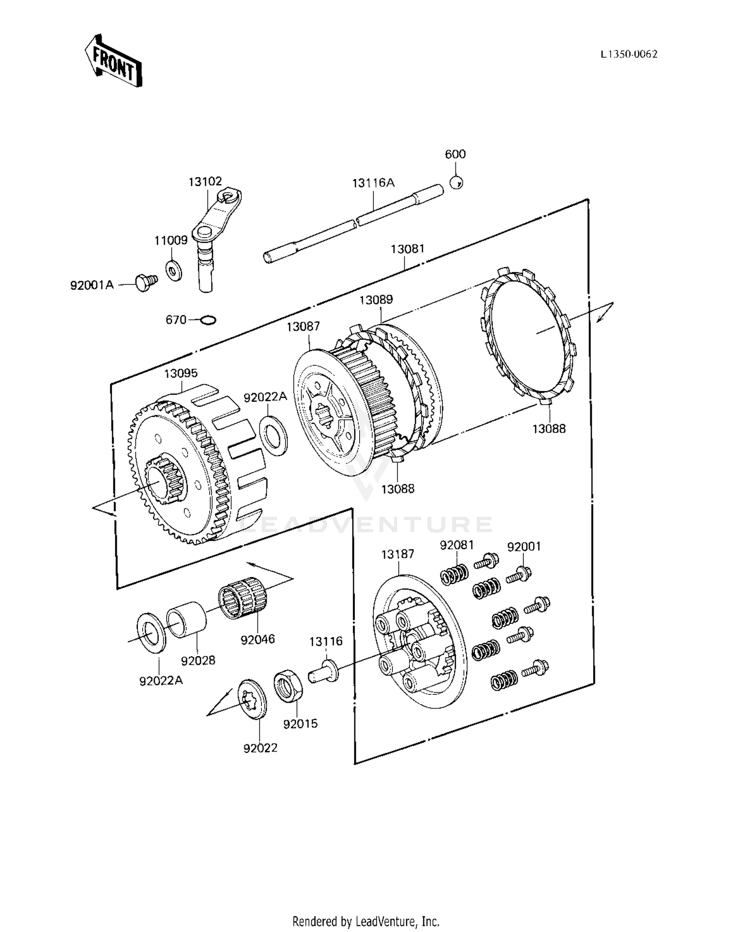 CLUTCH ('83 KX250-C1)