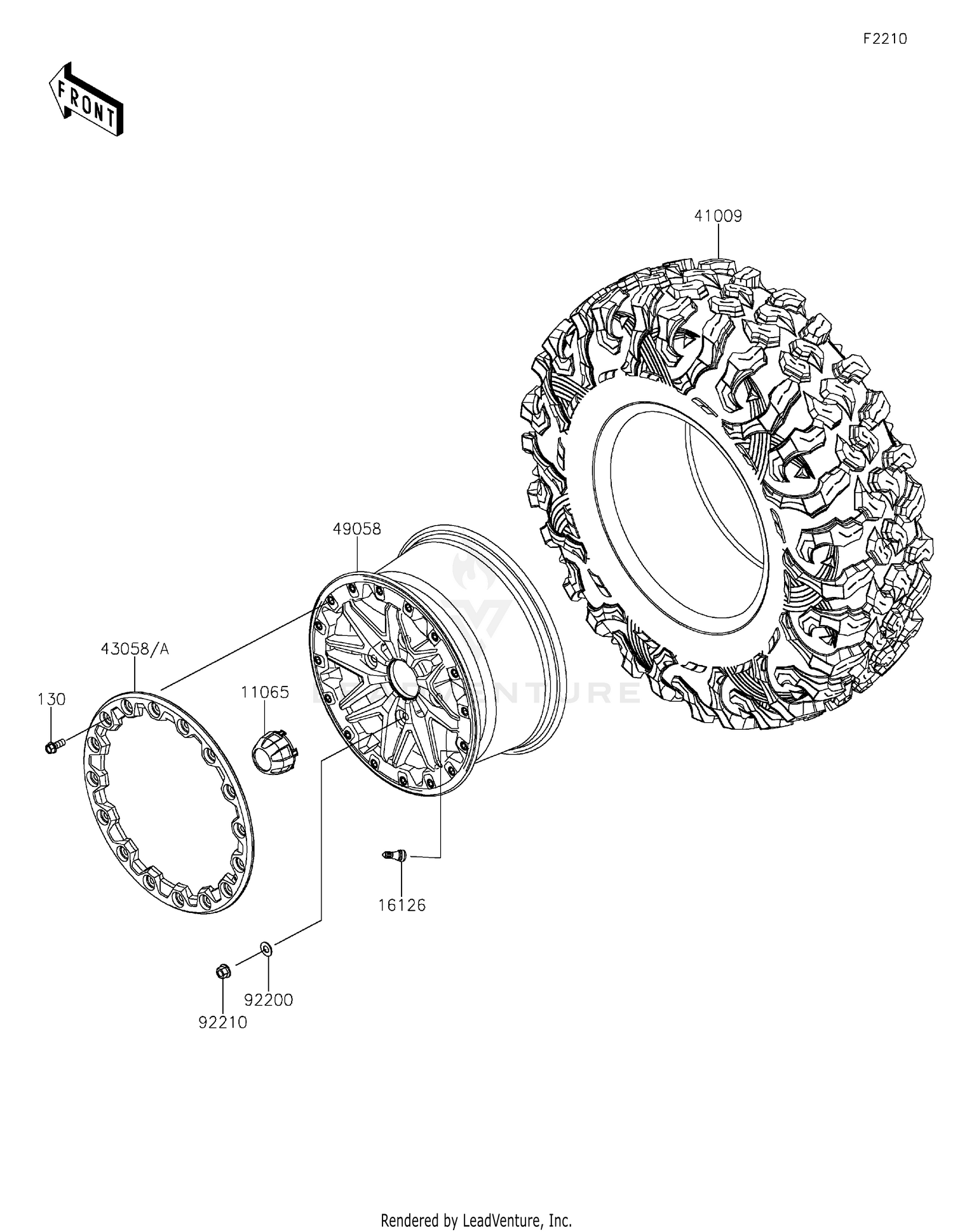 11065-1341 CAP,WHEEL