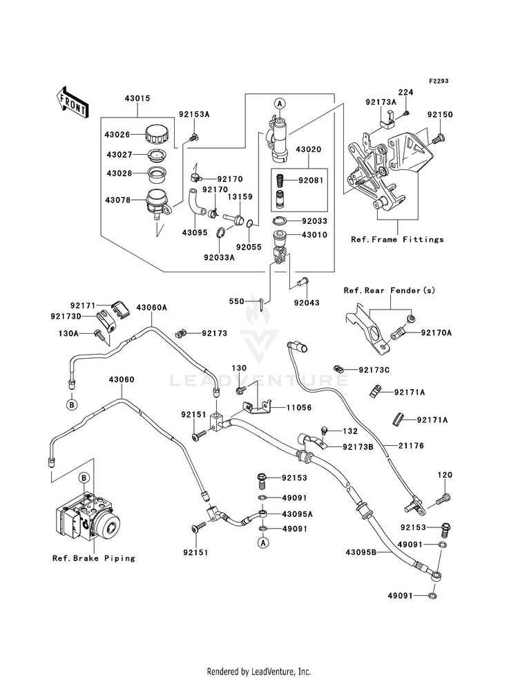 Rear Master Cylinder Schematic
