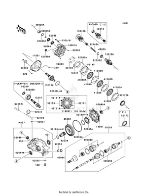 Drive Shaft-rear Schematic